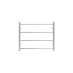 Commercial Round 4 Bars Heated Towel Rail-Brushed Nickel
